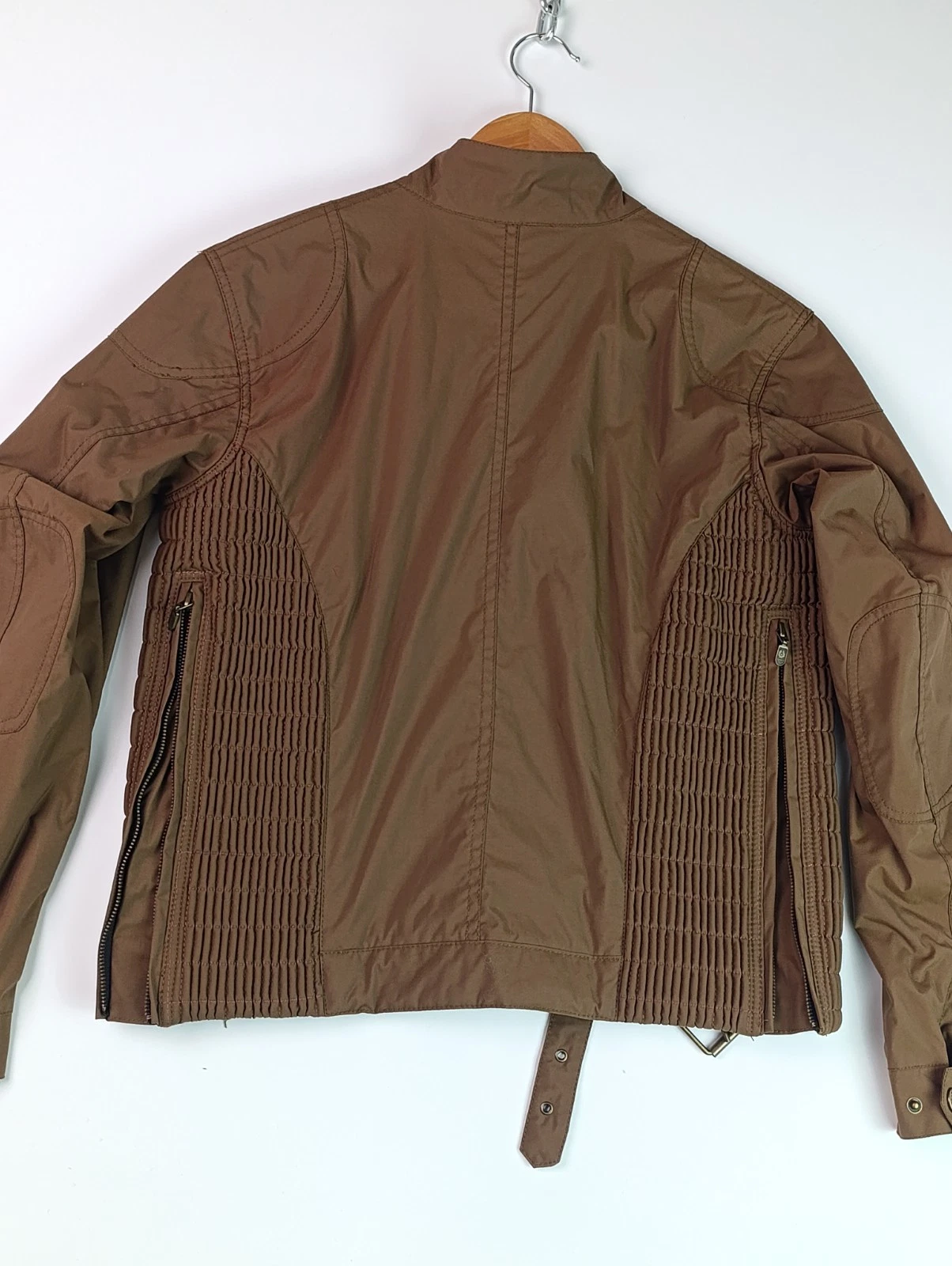 BELSTAFF Tourmaster Trophy Jacket Brown Nylon Biker Motorcycle Men Sz IT 50 M L image 14