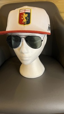 Official Genua CFC Football Snapback Cap White Red Crest Serie A Italy