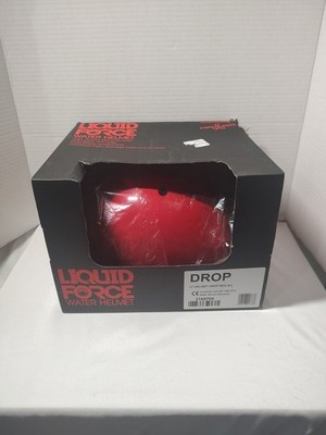 NIB Liquid Force DROP Water Helmet - RED - Adult Size S/M
