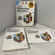 Adobe Photoshop Elements 6   PC   Complete in Original Box With Code