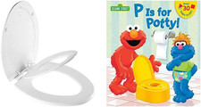 Nextstep2 Elongated Potty Training Toilet Seat with Soft Close  P Is for Potty 