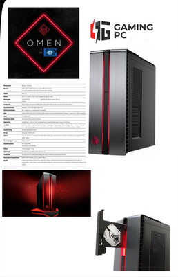 HP Omen Gaming-PC | GTX1070 | 16 GB RAM Intel i7-6700k | 128GB SSD, 1TB HDD 4GHz