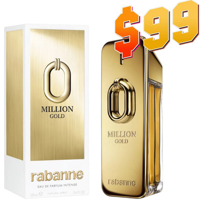 Rabanne One Million GOLD EDP INTENSE 3.4oz/100ml SHIP FROM FRANCE