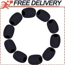 10 Pack Lapel Microphone Windscreen, Headset Windscreen, Mic Foam Covers