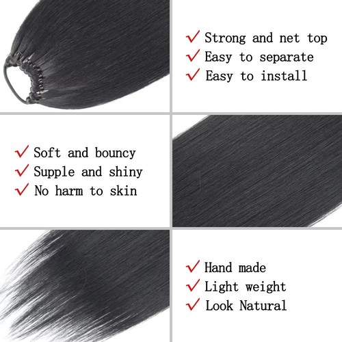 Elastic Band Synthetic Ponytail Hair Extensions Women's Hairpiece - Photo 6/20
