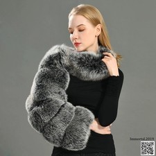 Womens Fluffy Faux Fur Shawl Warm Coat Jacket Coat Parka Overcoat Outwear