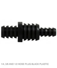 1/4” x 3/8” x 1/2” Barbed PVC Plastic Multifit Line Hose Tubing Plug Pack Of 20