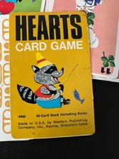 Vintage Whitman HEARTS Card Game 1963 Coomete set with case