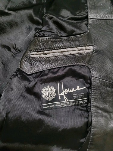Herren Howe Echtleder schwere Jacke schwarz Größe L mehrere Taschen - Bild 12 von 16