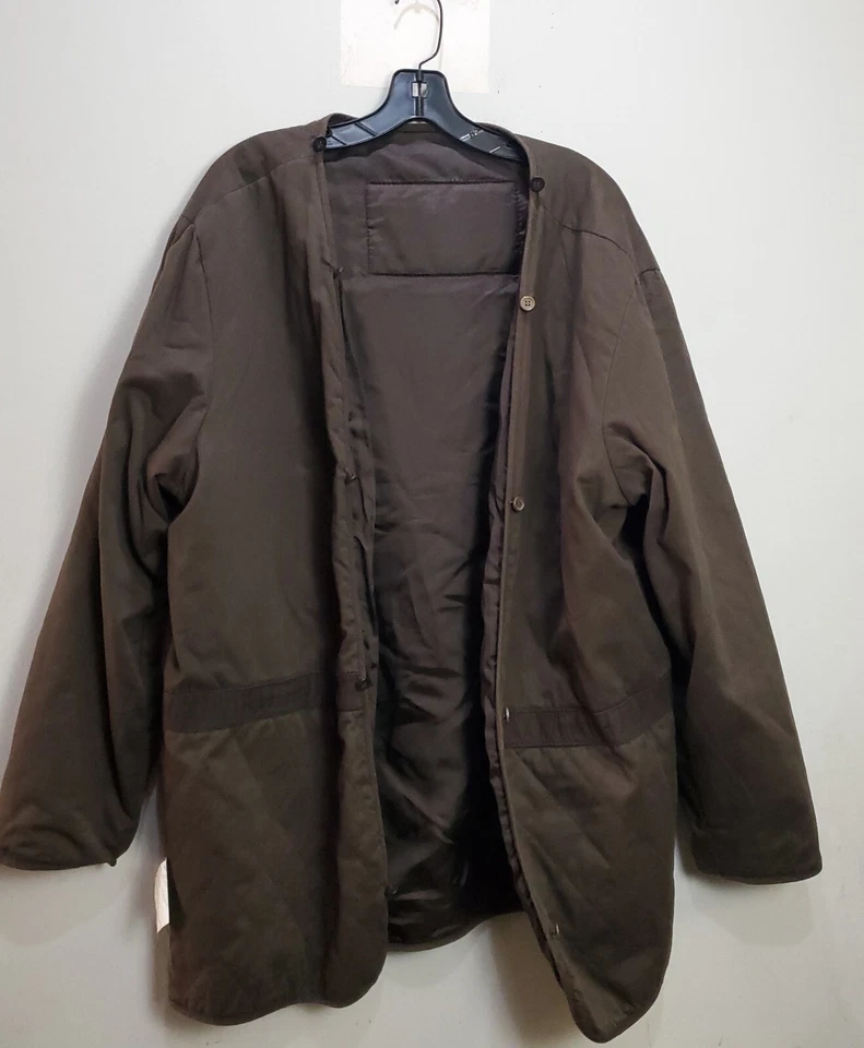 Timberland Weathergear Chaqueta de Cuero Impermeable para Hombres XL Abrigo Bolsillos Marrón Y2K Foto 3 de 4