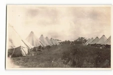 Military camp tents RPPC VTG Postcard SK1.