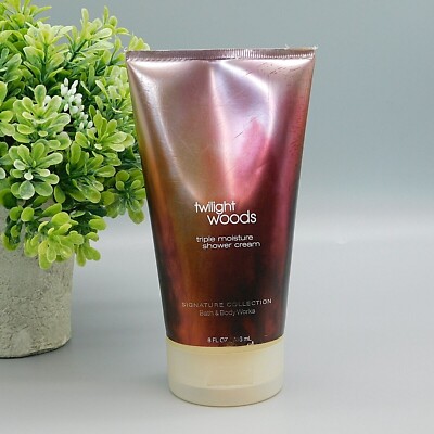 Bath & Body Works Twilight Woods Triple Moisture Shower Cream 8 oz New RARE!!