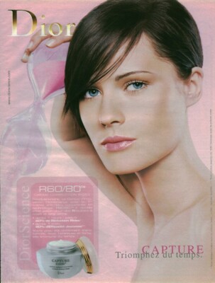 Zeitgenössische Werbung Creme Capture Dior 2003 aus Zeitschrift