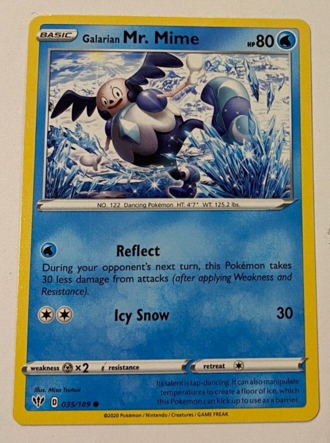 Galarian Mr. Mime Darkness Ablaze Series Pokemon Card 35/189 NM/M