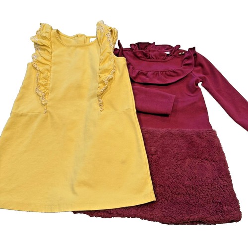 Baby Girl's Janie and Jack Red/Burgandy/Maroon Velvet Dress size 3-6 months  | eBay