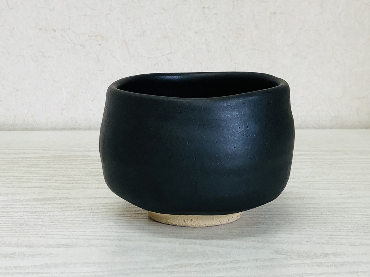 Y3689 CHAWAN Seto-ware signed box hikidashiguro Japan antique tea