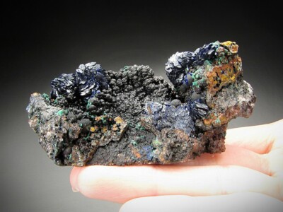 Azurite and Malachite Copper Queen Mine Arizona
