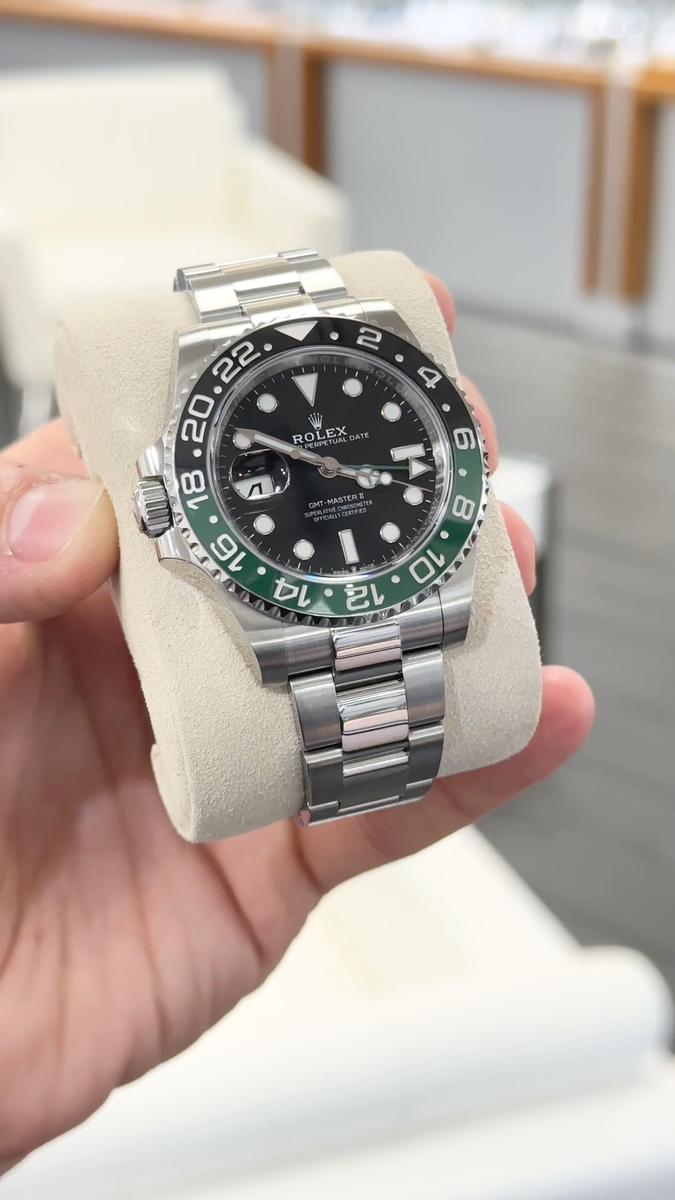 【非売品】新品ROLEX GMT-MASTER II 拡大レンズ付き Rolex GMT-Master II 126720VTNR Lefty 