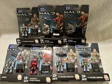 7 Mega Construx Halo Universe Series 18 SANGHEILI, HUMAN COMBAT, ATRIOX, KINSAN0