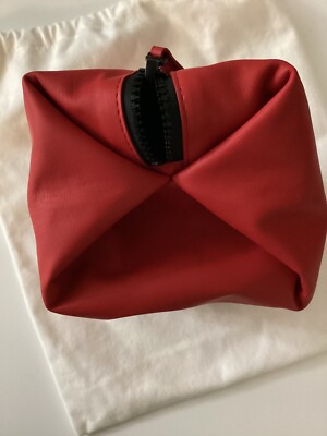 Bottega Veneta レッド ケース Bottega Veneta Hidrology Leather Zip Pouch - Red Leather | eBay