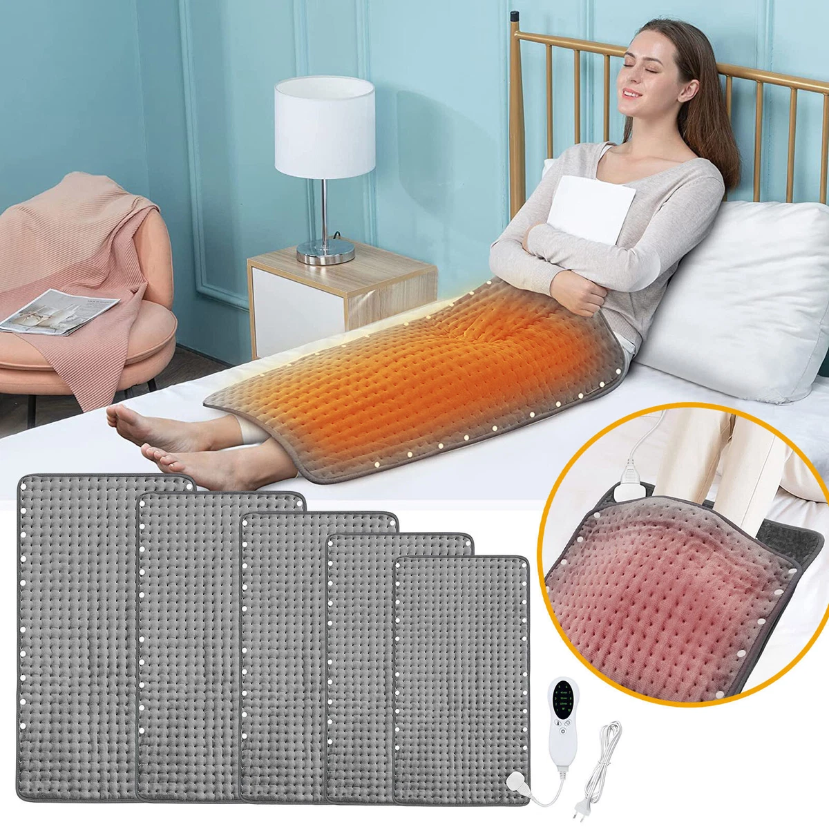 Electric Blanket Foot Warmer Warm Body 3 Kinds Of Timers Electric 10 | eBay
