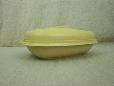 Tupperware Steamer Rice Vegetable 4 Piece Harvest Gold