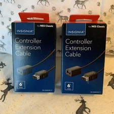 NEW 2-Pack Insignia NS-GNESCEC17 Controller Extension Cable NES Classic