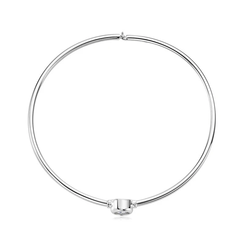 0.5ct Bracelet Bangle White Gold Diamond Test Pass Lab-Created VVS1/D 56mm - Image 3 of 4