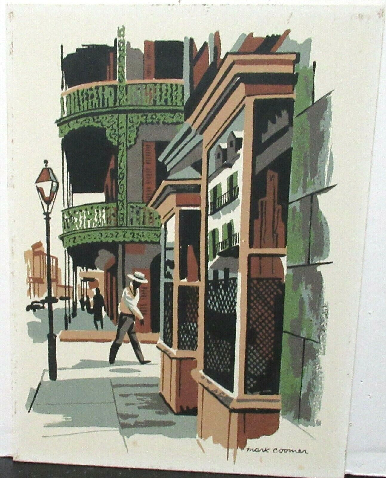 MARK COOMER ROYAL STREET ORIGINAL LIMITED EDITION SERIGRAPH