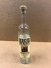 Vintage High West Double Rye Whiskey Empty Liquor Bottle