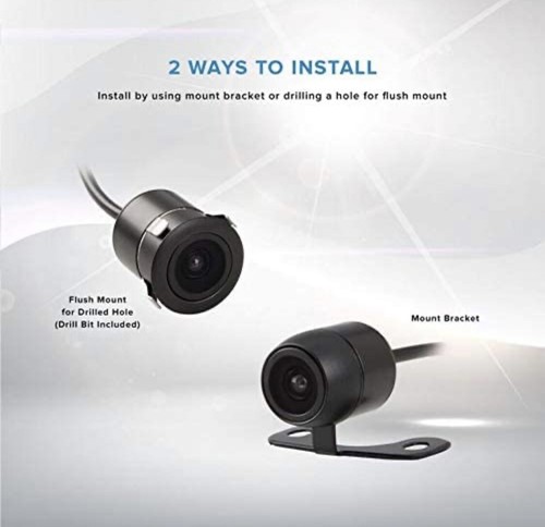 FARENHEIT BUC-1 UNIVERSAL 720P CMOS COLOR BACK-UP CAMERA FLUSH MOUNT WATERPROOF - Picture 3 of 4