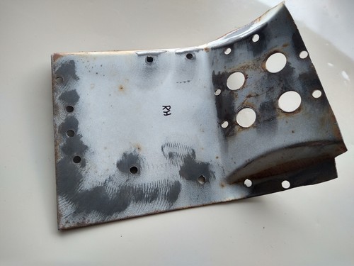 International Scout II RIGHT Side Hood Hinge Rust Repair Panel - Picture 2 of 4