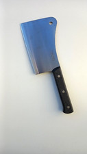 MANNAIA MACELLAIO DE LUCA MANICO RIVESTITO  KG 1,300 IN ACCIAIO INOX