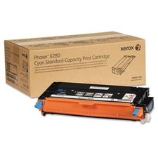 New Genuine Xerox 106R01388 Cyan Toner Cartridge 6280 Out of Box and Bag