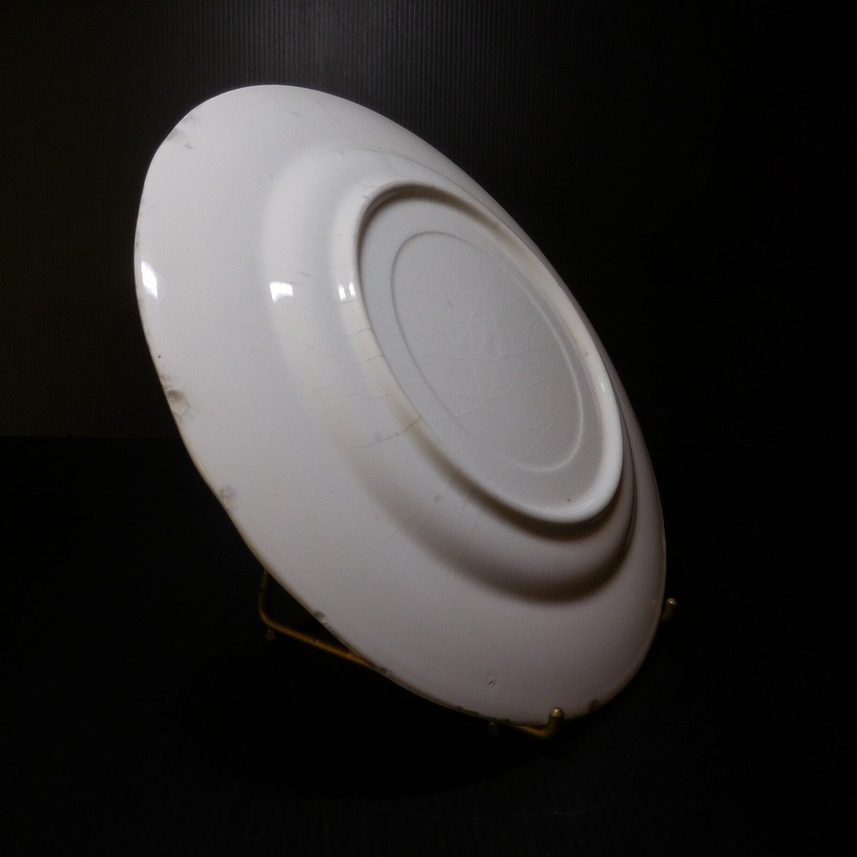 Vintage Ceramic Faience Plate Art Table Restoration XIX France