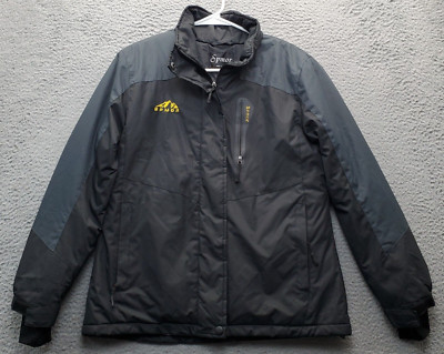 SPMOR Ski Jacket Women Small Multi Fleece Lined Waterproof Snap Front Inside Zip