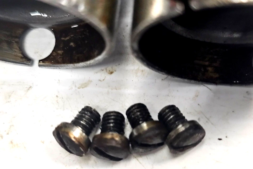 Manillar 1949-1952 2 tornillos extremo espiral Servicar Harley G UL 45 F Panhead O988 Foto 3 de 4