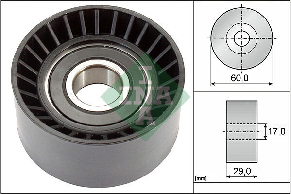 532 0364 20 INA Galoppino/Guidacinghia, Cinghia Poly-V per ,DACIA,MITSUBISHI,NIS