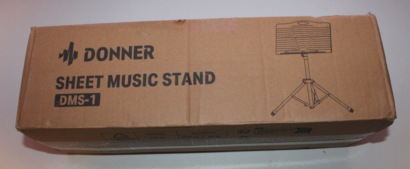 Donner DMS1 Sheet Music Stand with Light Black for sale online eBay