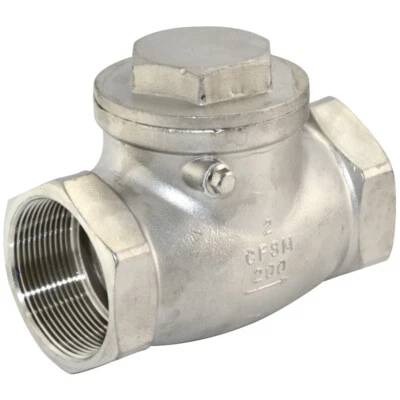2 inch 2“ Swing one-way Check Valve Stainless Steel NPT Threaded 200PSI CF8M