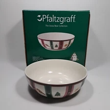 Pfaltzgraff Snow Bear Collection 9 1/4" Round Vegetable Bowl NIB