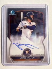 2023 Bowman Chrome #CPA-JML Jacob Melton Prospect Auto Astros (3)