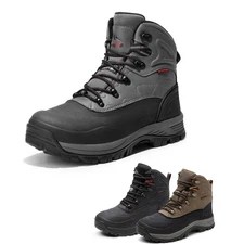 NORTIV 8 Men Winter Snow Boots Outdoor Waterproof Hiking Work Construction Shoes