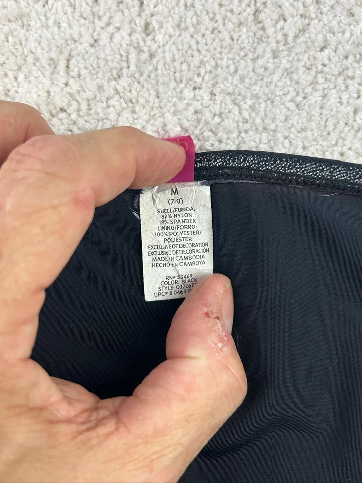 Biquíni OP feminino médio preto metálico laço lateral traje de banho praia - Imagem 4 de 4