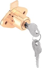 Prime-Line U 9947KA Diecast Drawer and Cabinet Lock, Fits 7/8 Inch Max Panel