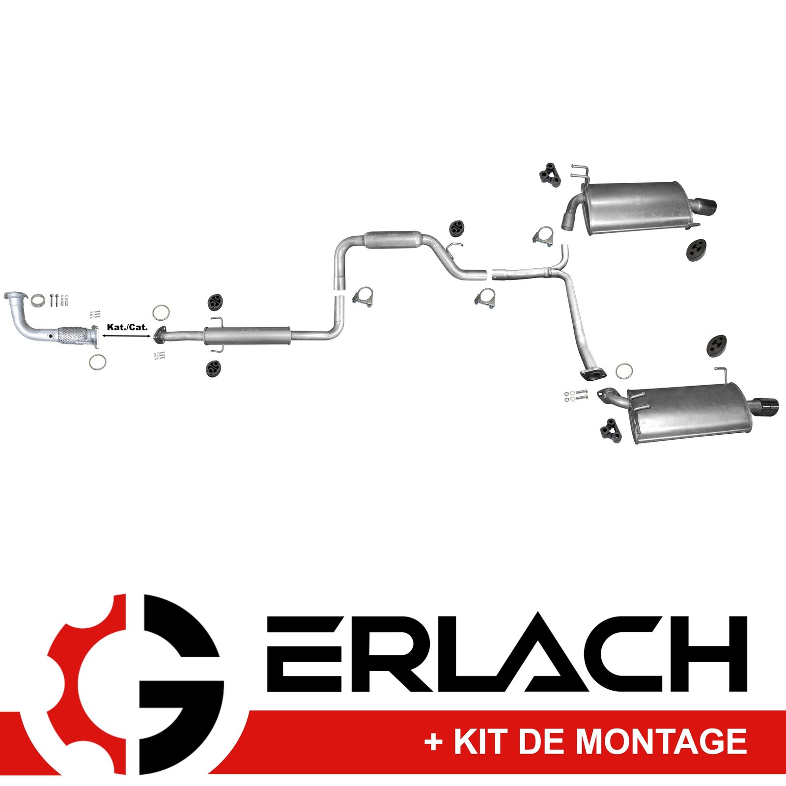 Silencieux d'échappement Honda Accord Tourer 2.4 8340 anti-bruit et vibrations