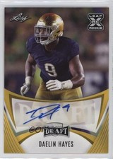 2021 Leaf Draft Auto Gold Daelin Hayes #BA-DH1 Auto 0o87