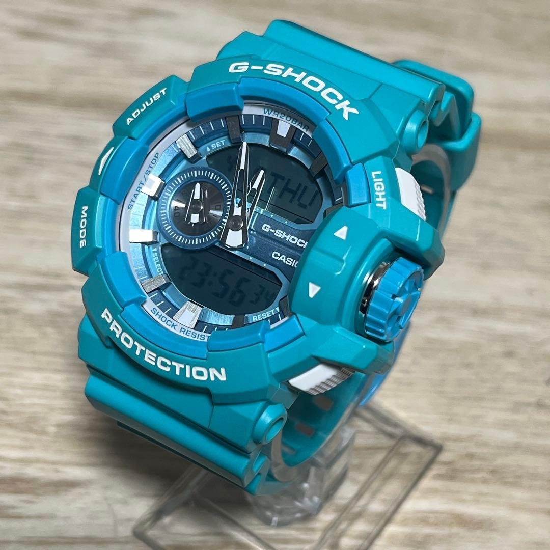 Casio G Shock GA 400A Turquoise Blue Rare Nearly Unused Fully
