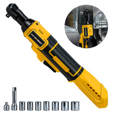 Cordless Ratchet Wrench 3/8" Electric Ratchet Wrench Fit DEWALT 20V MAX Battery