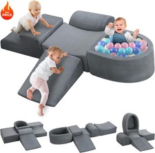 Toddler Soft Play Climbing Toys 5 Pcs Foam Climbing Blocks  Ball Pit Gym Set